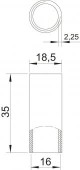 OBO SVM16W ALU Aluminiumverbindungsmuffe 