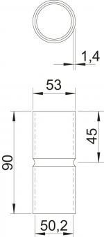 OBO SV50W ALU Aluminiumverbindungsmuffe 