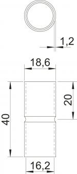 OBO SV16W ALU Aluminiumverbindungsmuffe 