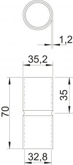 OBO SV32W FT Stapa Steckmuffe o.Gewinde 