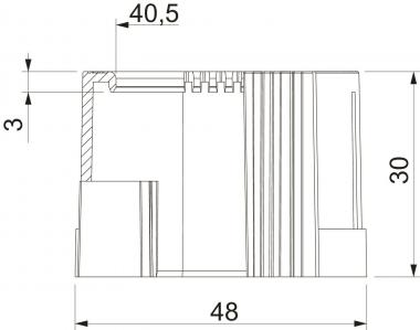 OBO 129 TB PG36 Rohrendtülle teilbar PG 