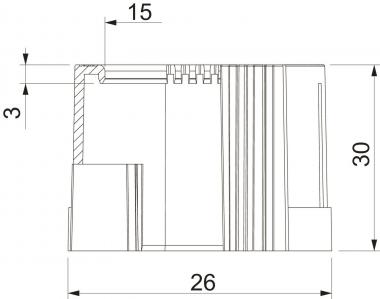 OBO 129 TB PG13,5 Rohrendtülle teilbar 