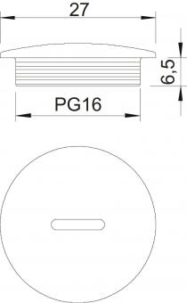 OBO 108 PG16 Verschlussschraube PG16 PS 