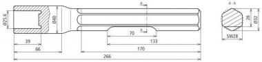 Dehn 648029  HE RE 25 SW28 VH BO STBLANK 