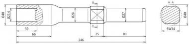 DEHN Hammereinsatz f. Rohrerder D 648005 