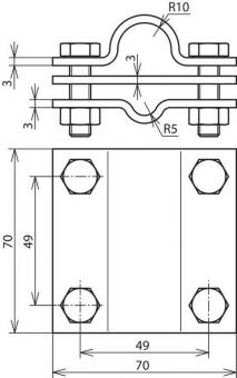 DEHN Erder-Anschlussklemme        610020 