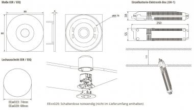 RP SI-Leuchte Einbau/Linsen-   EERL433SC 