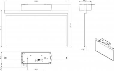 RP RZ-Leuchte Decke EB+SC/8h   GABD408SC 