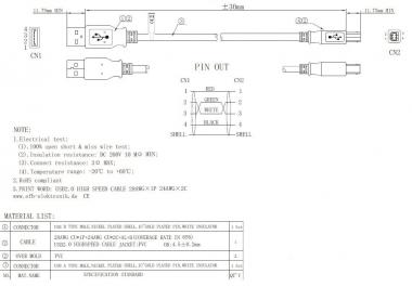 EFB USB2.0 Anschlusskabel        K5255.1 