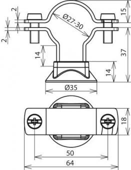 Dehn 275249 LH ZS 27 LH ZS 27 KS H10 V2A 