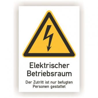 Cimco Warnschild Kunststoff Blitz 182724 