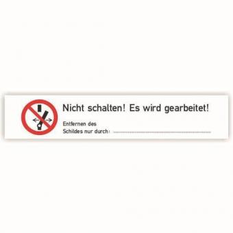 Cimco Warnaufkleber Folie Nicht   182740 