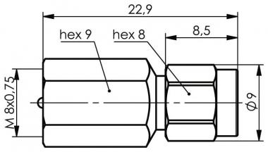 TG Adapter FME-SMA (M-M)     J01703A0009 