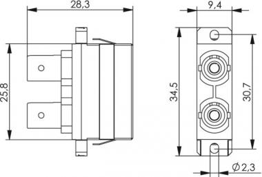 TEGA ST/SC Duplex Adapter    J08082A0012 