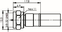 TEGA F-Kabelstecker HDTV     J01600A0006 