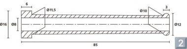 Hellermann HV2107-PVC-FR-BK(200) 