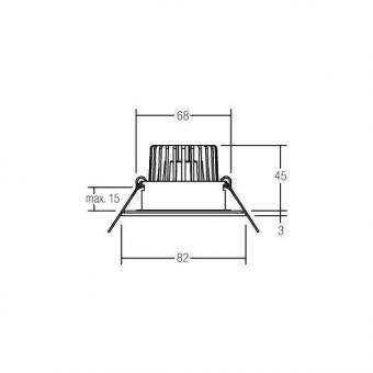 Brumberg LED-Einbaudownlight    41475083 