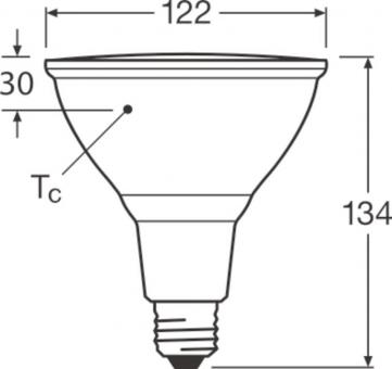 LEDV LED Reflektor 15,2-120W/927 dimmbar 