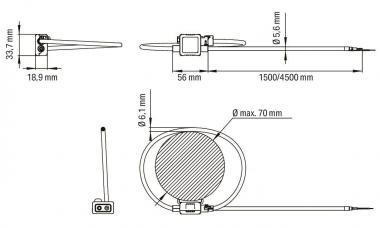 WAGO 855-9150/2000-701 Rogowski-Spule, 