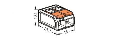 WAGO 221-612 COMPACT-Verbindungsklemme, 
