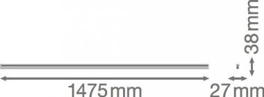 LEDV LN COMP BATTEN 1500 25W/4000K 