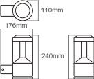 LEDV ENDURA STYLE Lantern Modern12 W 