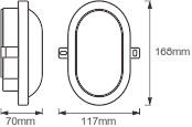 LEDV BULKHEAD Isovalleuchte IP54 weiss 
