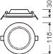 LEDV LED-Slimdownlight DA105 IP20 