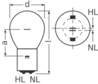 OSR Signallampe 15/15W 30V      SIG 3015 