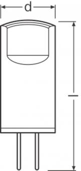 LEDV LED PIN 0,9-10W/827 100lm 