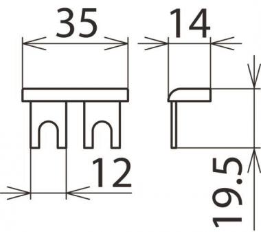 DEHN Kammschiene 1-phasig 2-pol.  900617 