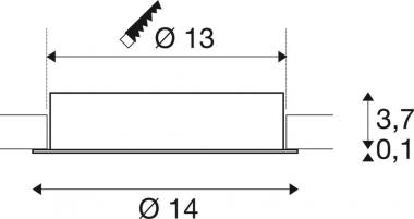SLV COMFORT CONTROL LED, Einbau-  117331 