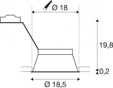 SLV HORN-T Einbauleuchte QPAR111  113170 