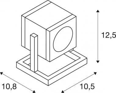 SLV CUBIX I Bodenleuchte          132835 