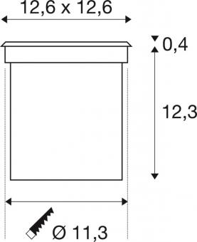 SLV ROCCI Bodeneinbauleuchte      227604 