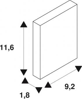 SLV Montageplatte f.MYRALED WALL  233215 