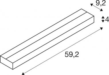 SLV SEDO LED 14 Wandleuchte eckig 151781 