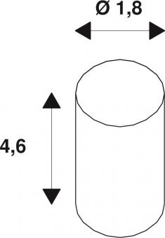SLV FITU Ceiling Hook schwarz     132670 