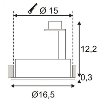 SLV NEW TRIA ES111 ROUND Einbau-  113550 