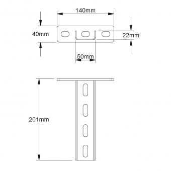 NIED Verzinkt Hängestiel           200MM 