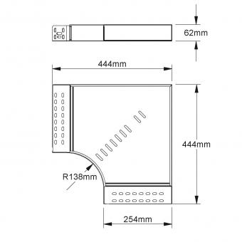 Niedax RES60.250 Bogen 90°,   RES 60.250 