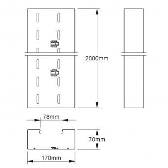 Niedax GK-Unterteil      GKU 170-78T70 S 