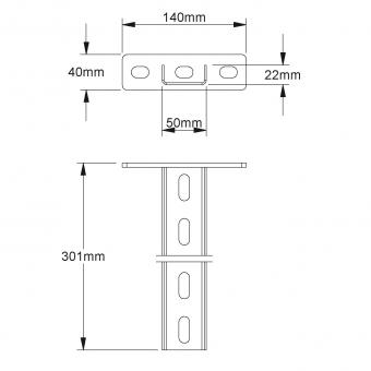 NIED Verzinkt Hängestiel           300MM 