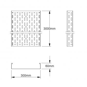 NIED Kabelrinne feuerverzinkt  RL60.300F 