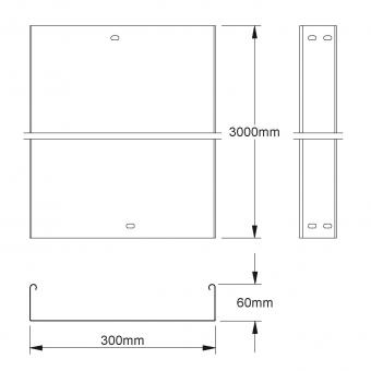 NIED Kabelrinne 60x300mm mit   RLU60.300 