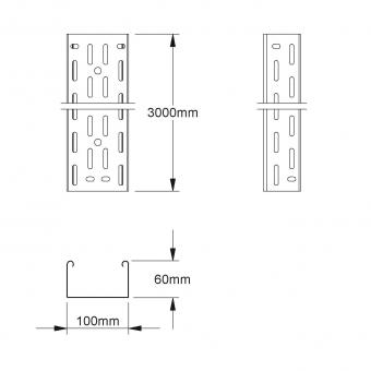 NIED Kabelrinne feuerverzinkt  RL60.100F 
