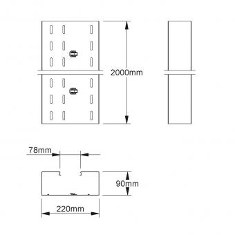 Niedax GK-Unterteil      GKU 220-78T90 S 