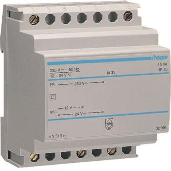 Hager Sicherheitstrafo 230V/12V    ST313 