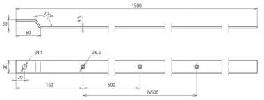 Dehn 860315 AF     AF 30X3.5 V4A ZW 1500 