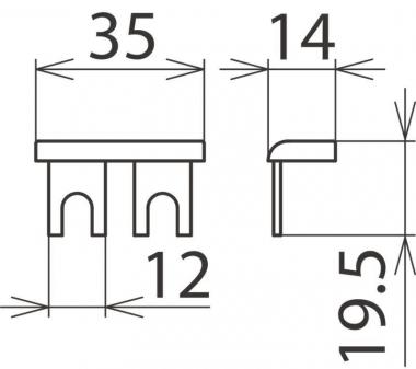 DEHN Kammschiene 1-phasig 2-pol.  900617 